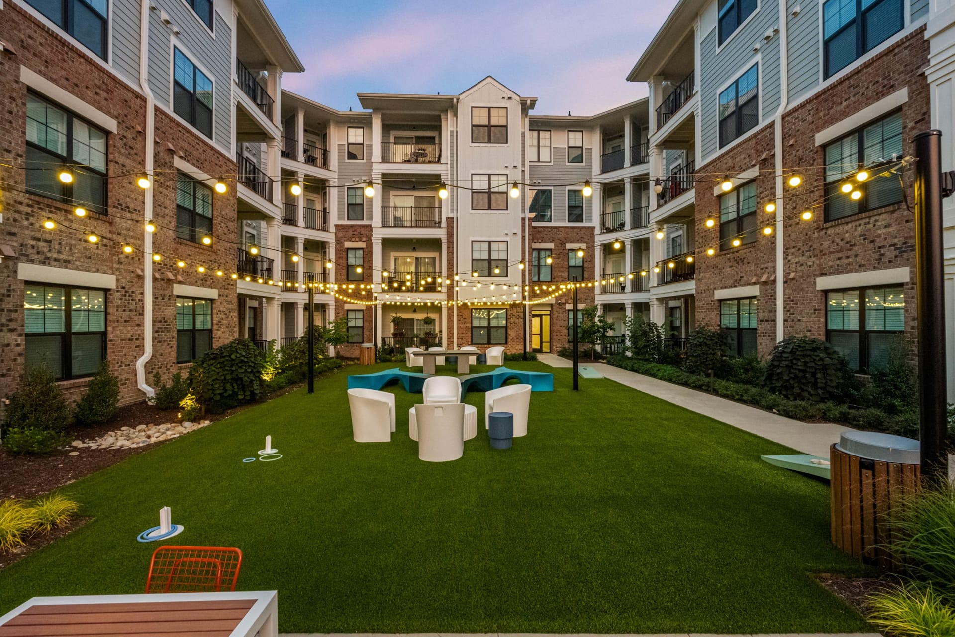 Allure at Edinburgh Chesapeake, VA — leasing center exterior aerial photography by Delray Drones
