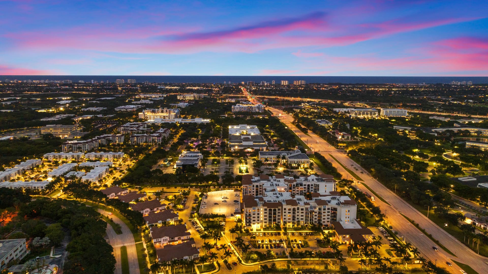 Amalta Broken Sound- Boca Raton, FL — amenity space aerial photography by Delray Drones