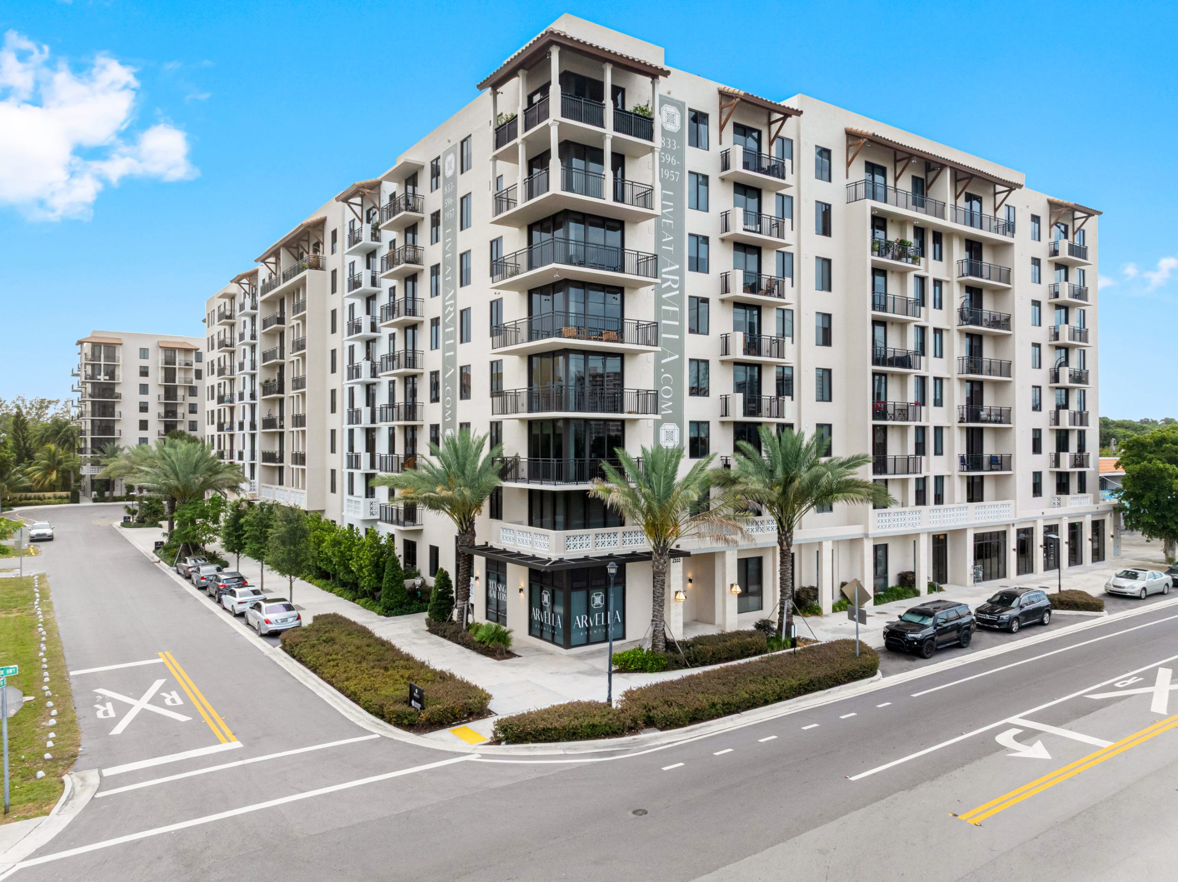 Arvella Aventura Miami, FL  — rooftop and skyline aerial photography by Delray Drones