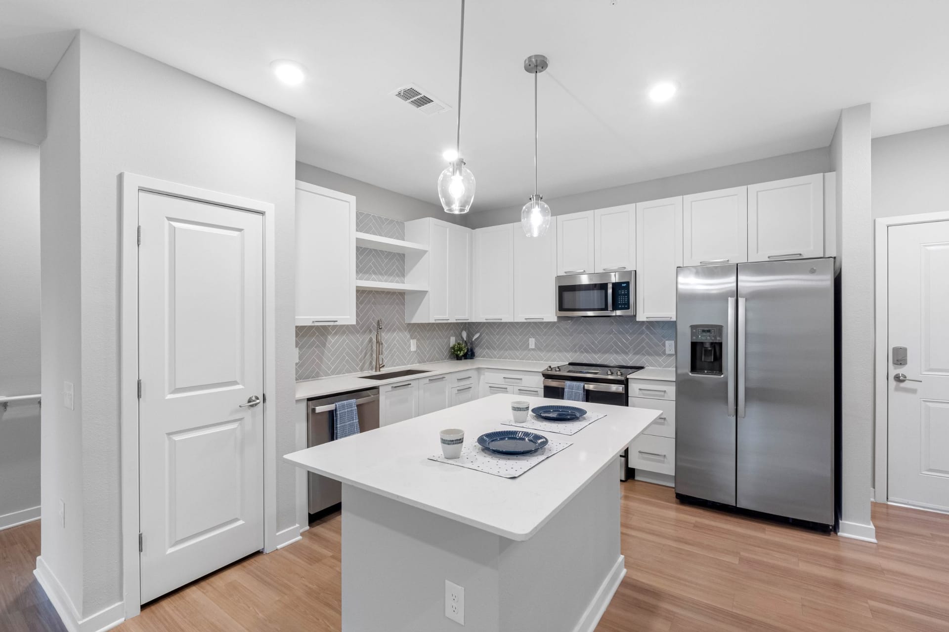Bainbridge Avenues Walk Jacksonville, FL — amenity space aerial photography by Delray Drones