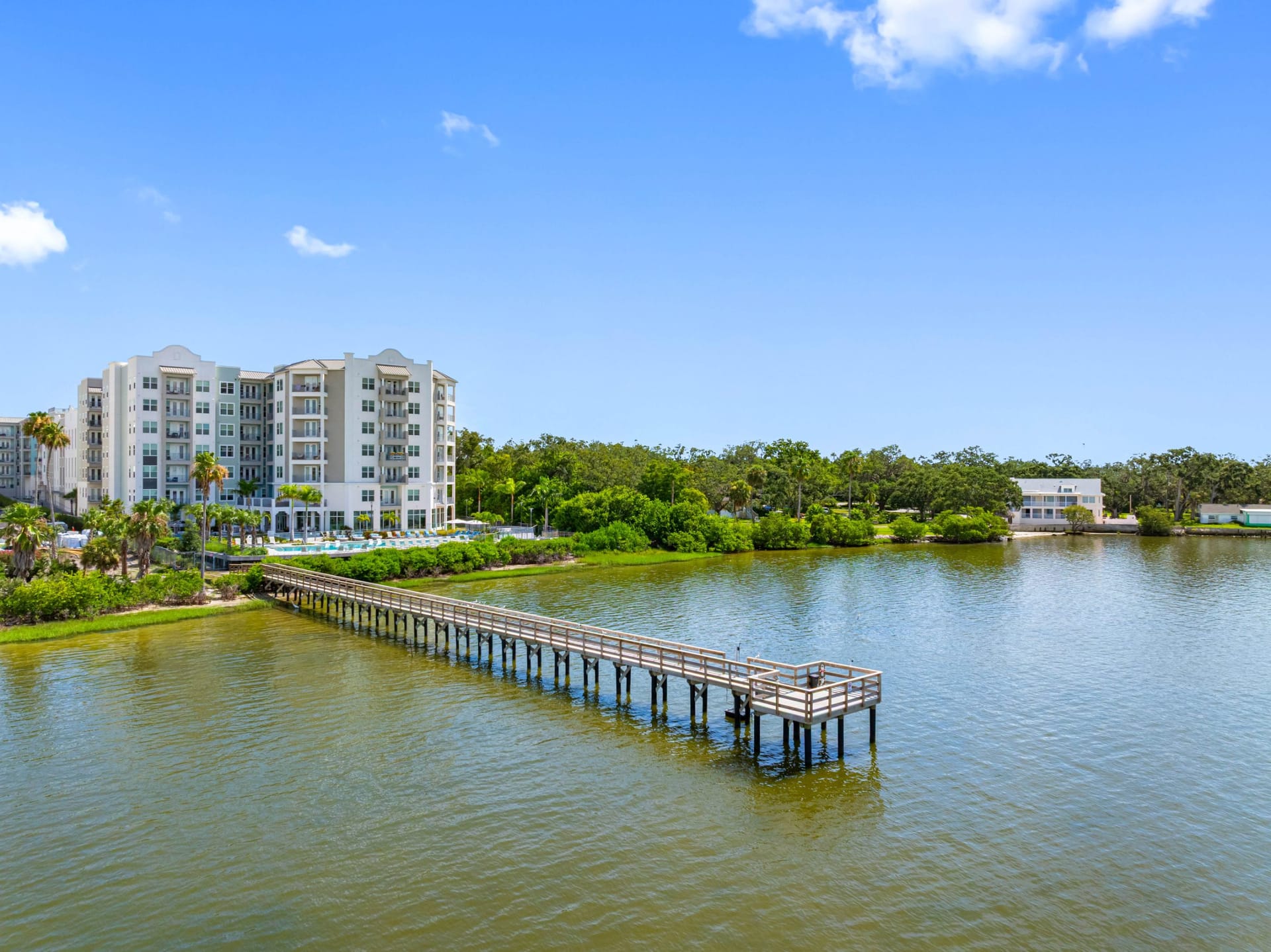 Bainbridge Bayview Clearwater, FL — property exterior aerial photography by Delray Drones