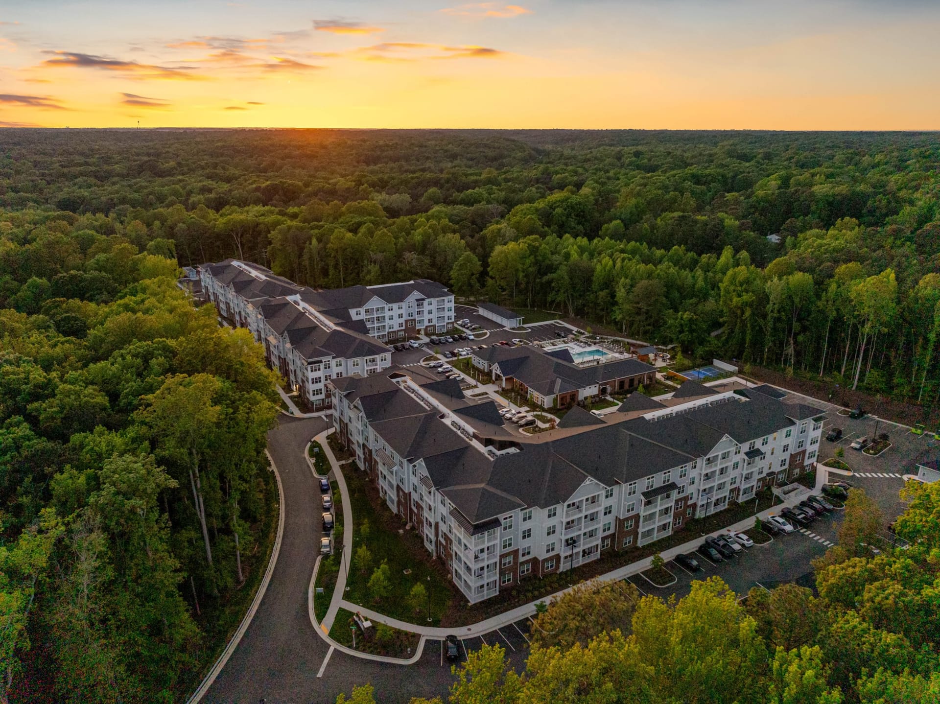 Bainbridge Midlothian Midlothian, VA — property exterior aerial photography by Delray Drones