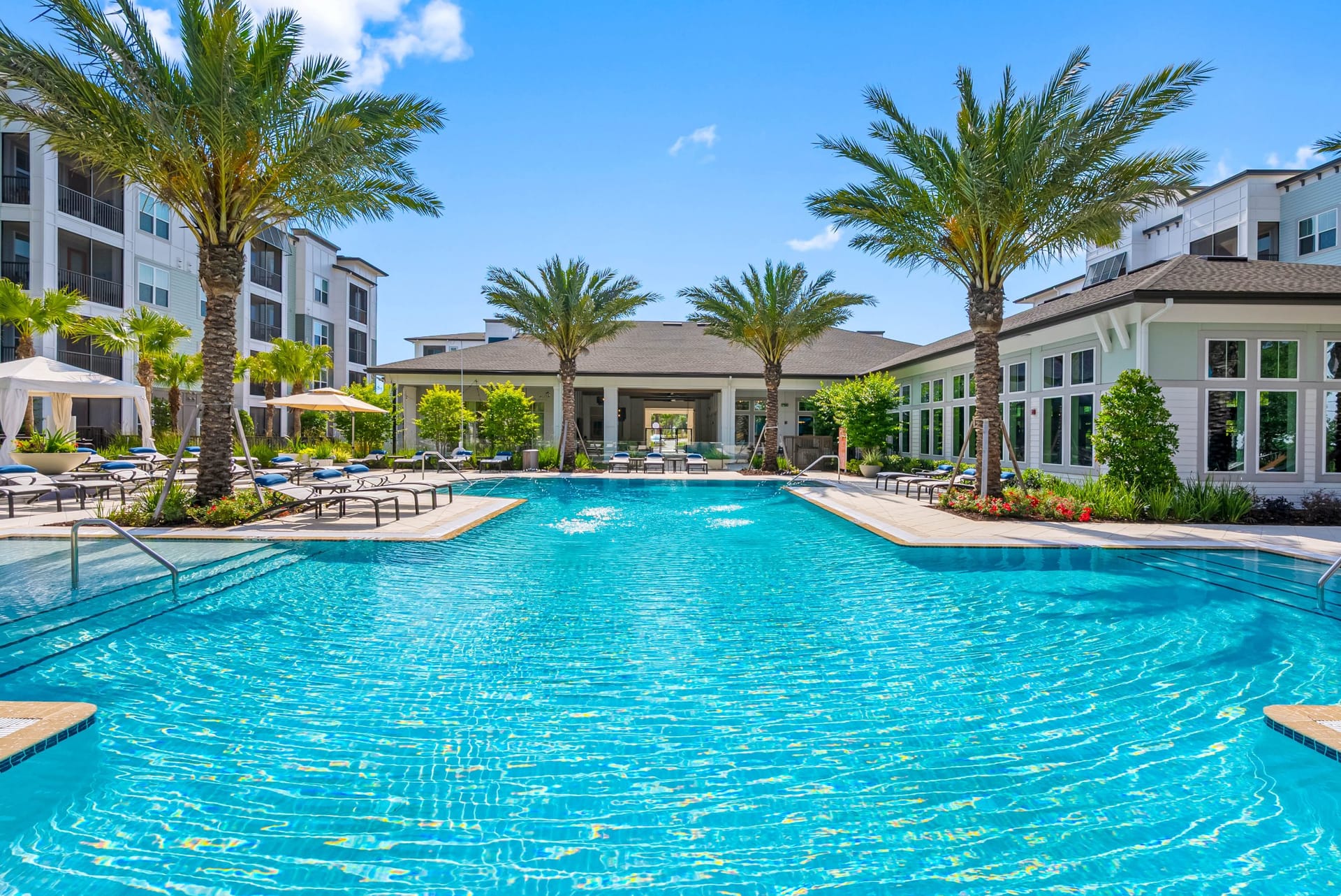 Bainbridge Ponte Vedra Nocatee, FL — building facade aerial photography by Delray Drones