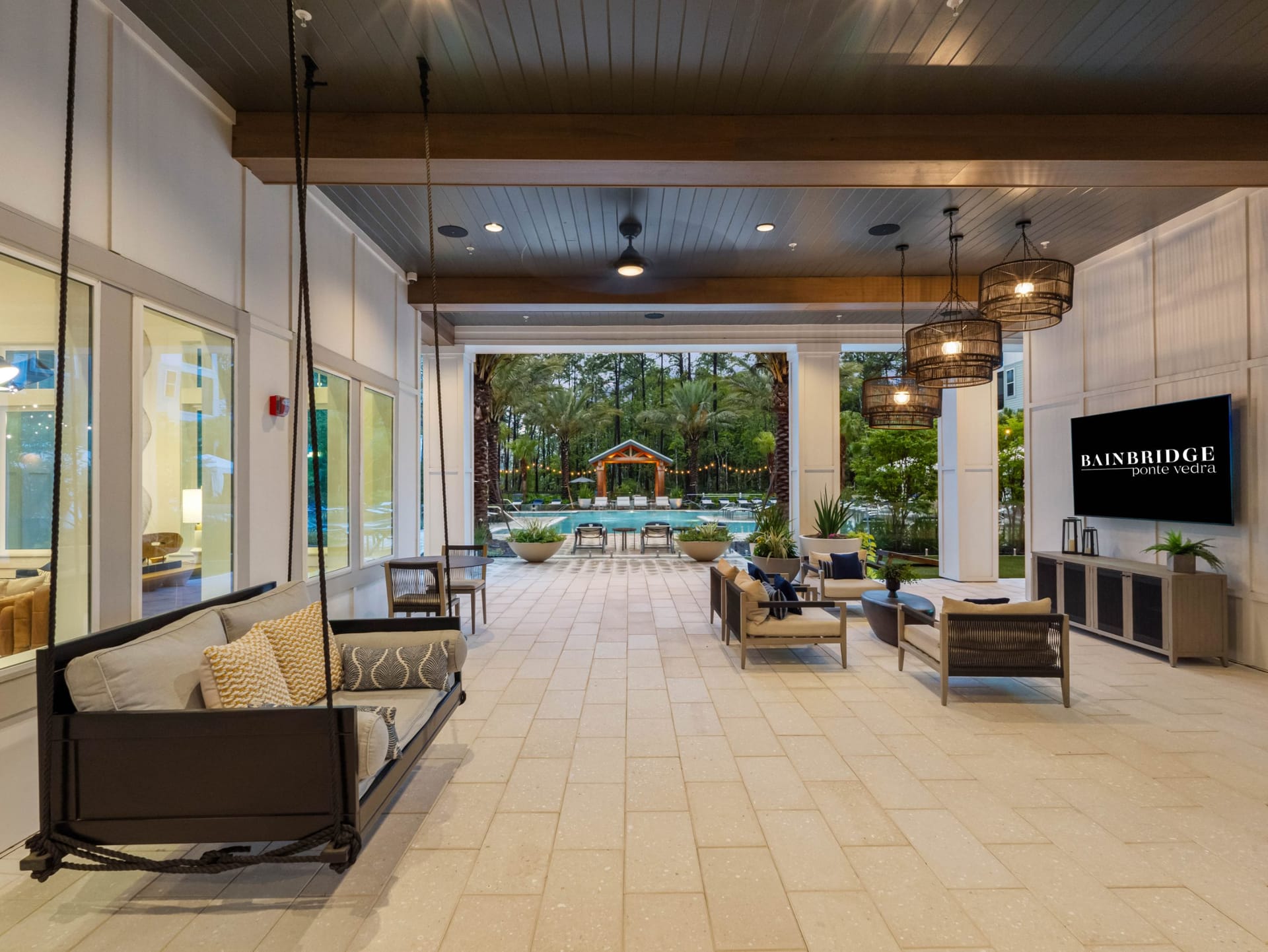 Bainbridge Ponte Vedra Nocatee, FL — rooftop and skyline aerial photography by Delray Drones