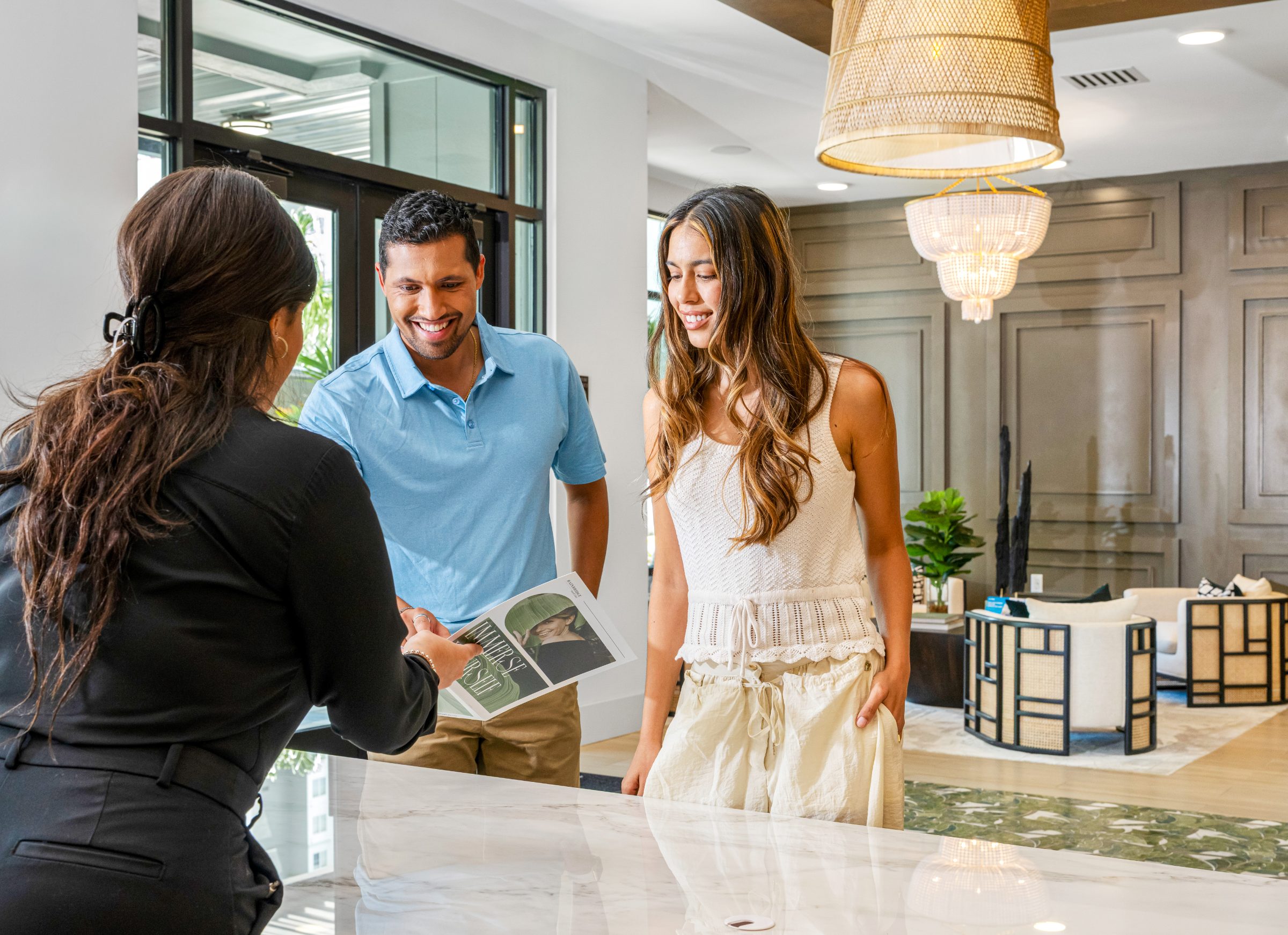 Bainbridge Sand Lake Orlando, FL — leasing center exterior aerial photography by Delray Drones