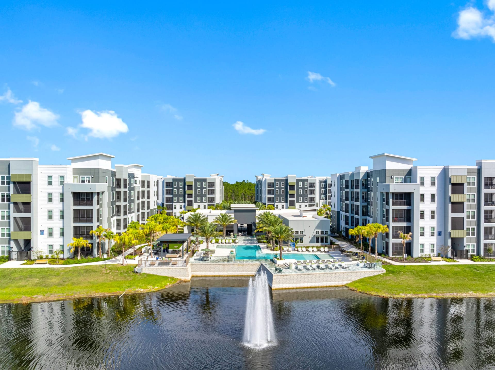 Bainbridge World Center Orlando, FL — building facade aerial photography by Delray Drones