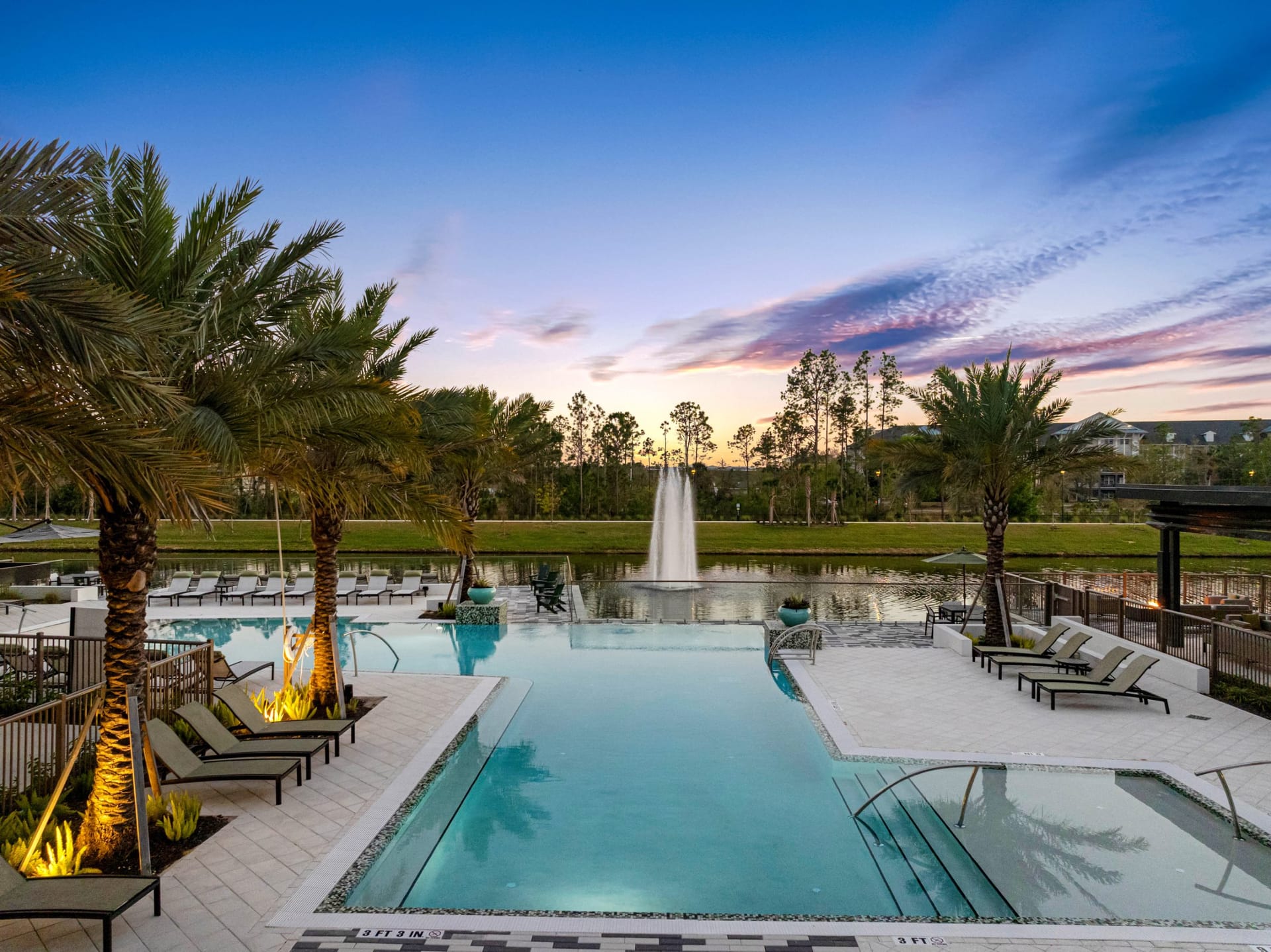 Bainbridge World Center Orlando, FL — amenity space aerial photography by Delray Drones