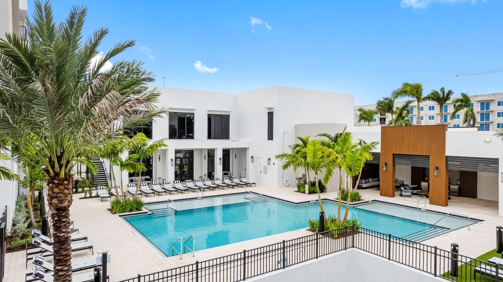Caroline Golden Glades Miami, FL — amenity space aerial photography by Delray Drones