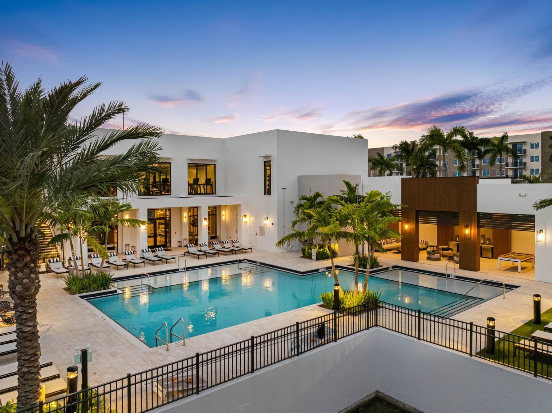 Caroline Golden Glades Miami, FL — leasing center exterior aerial photography by Delray Drones