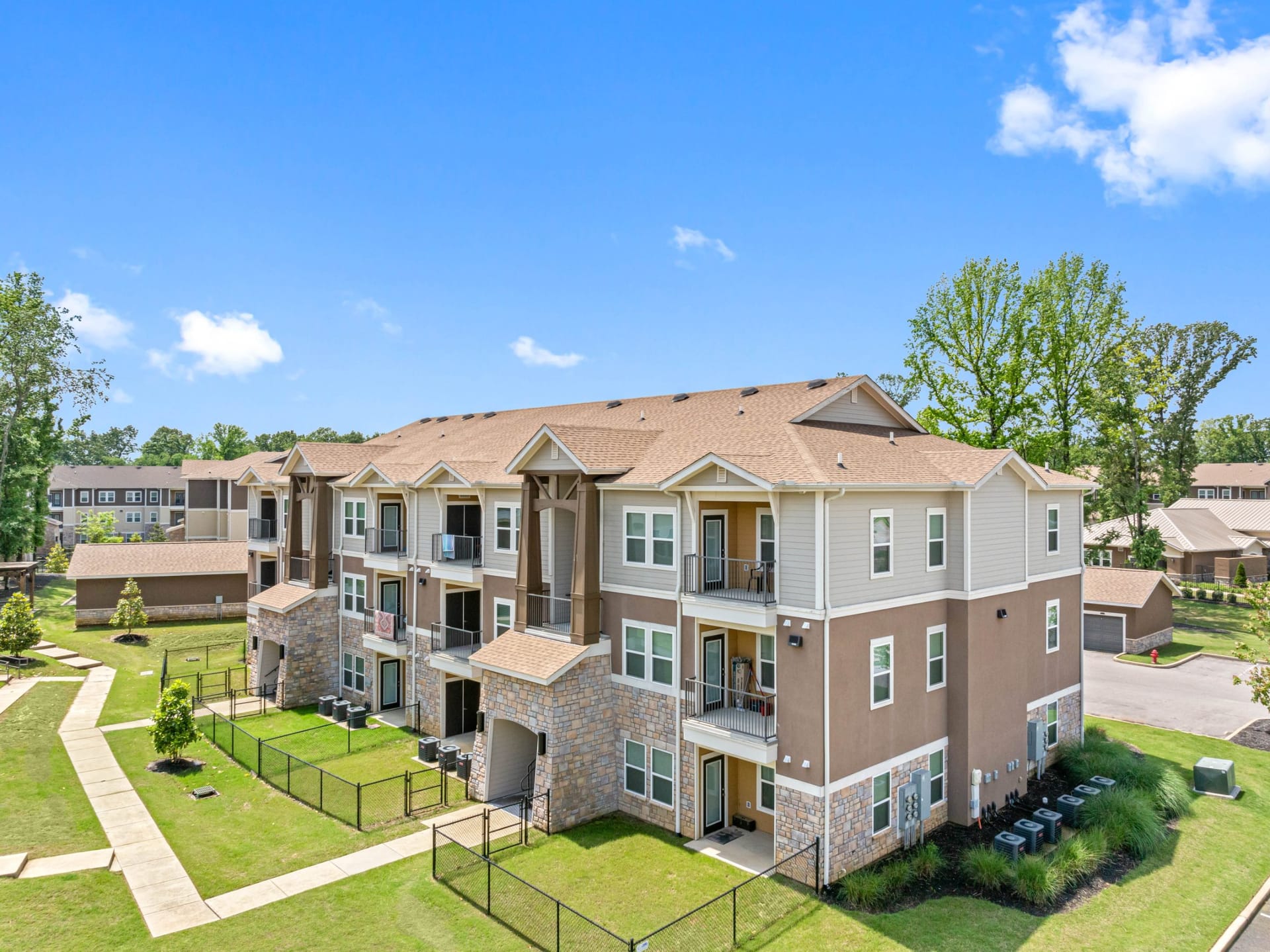 Dream Germantown Apartments Memphis, TN — site context aerial photography by Delray Drones