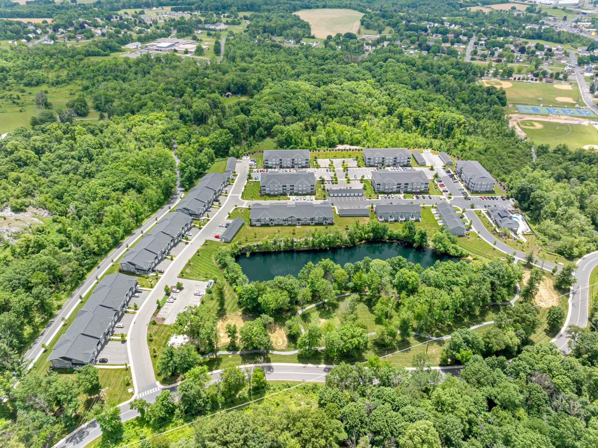 Dream Lehigh Valley Wind Gap, PA — lifestyle detail aerial photography by Delray Drones