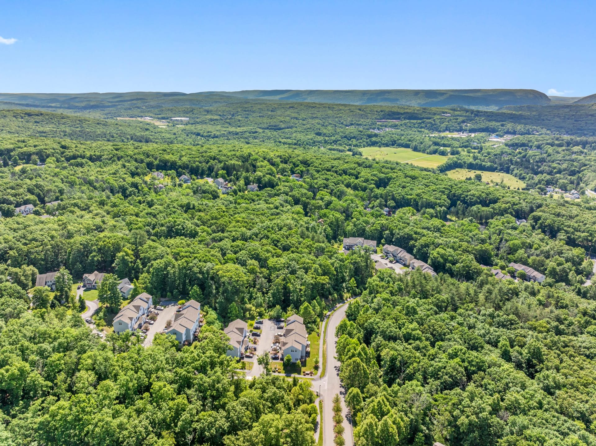 DREAM Mountain Hollow East Stroudsburg, PA — property exterior aerial photography by Delray Drones