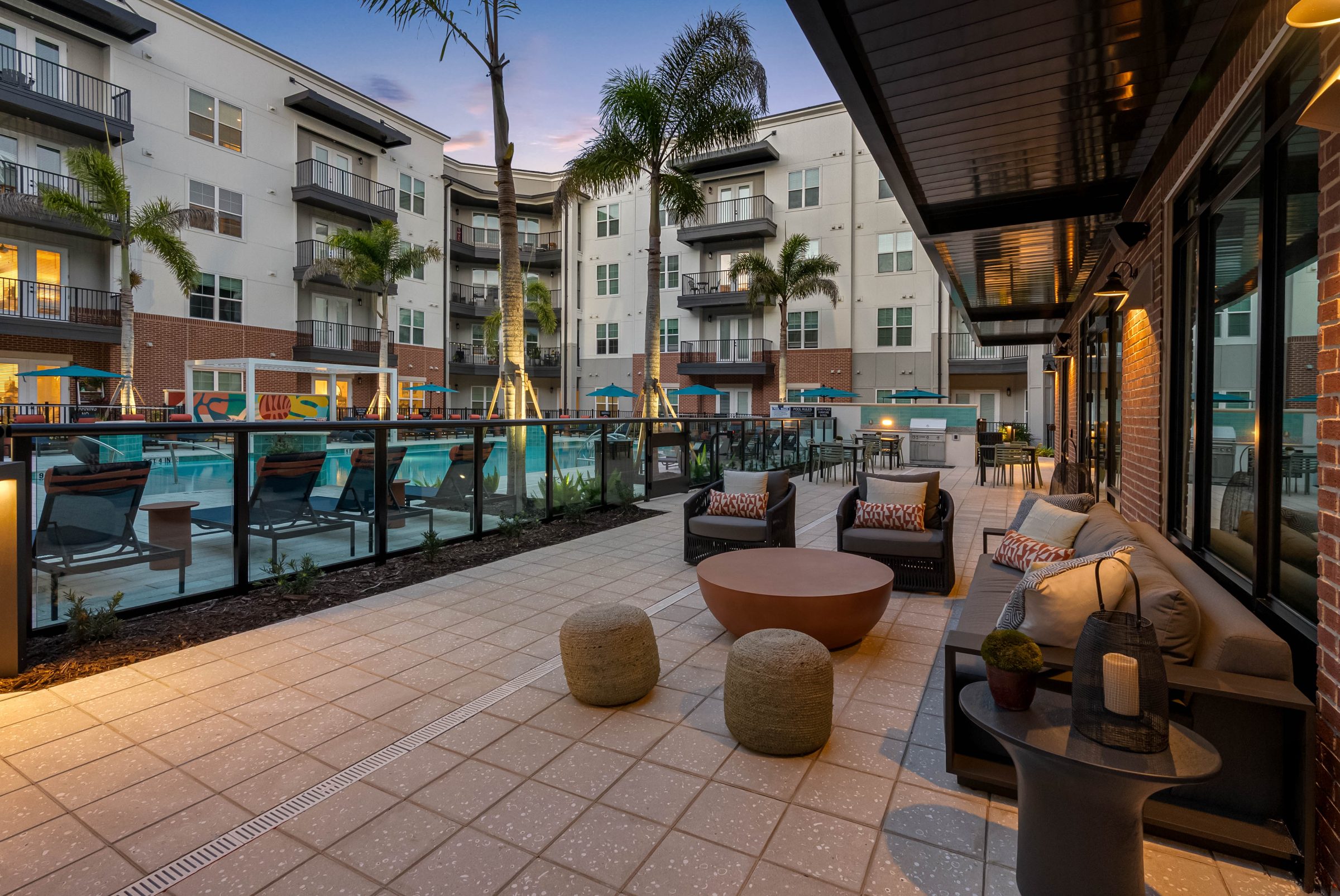 Evelyn City Lofts Tampa, FL — leasing center exterior aerial photography by Delray Drones
