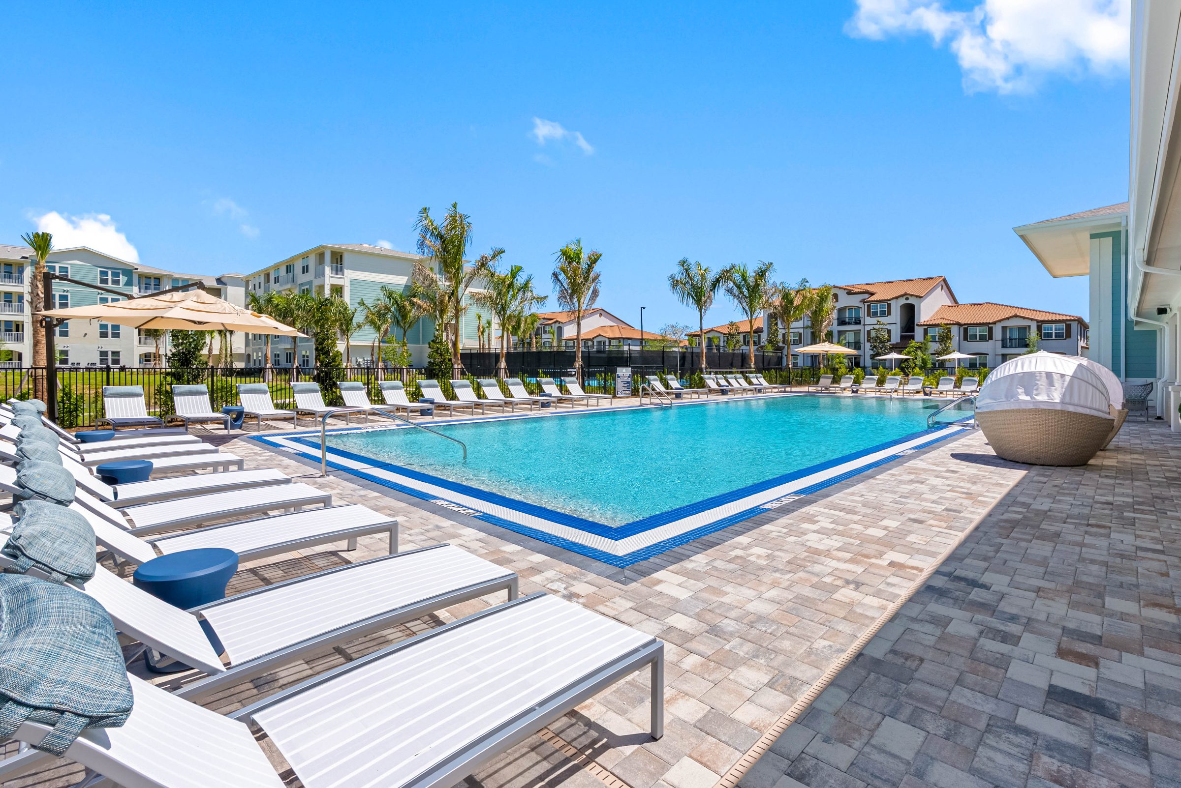 Montego Reserve Fort Myers, FL — building facade aerial photography by Delray Drones