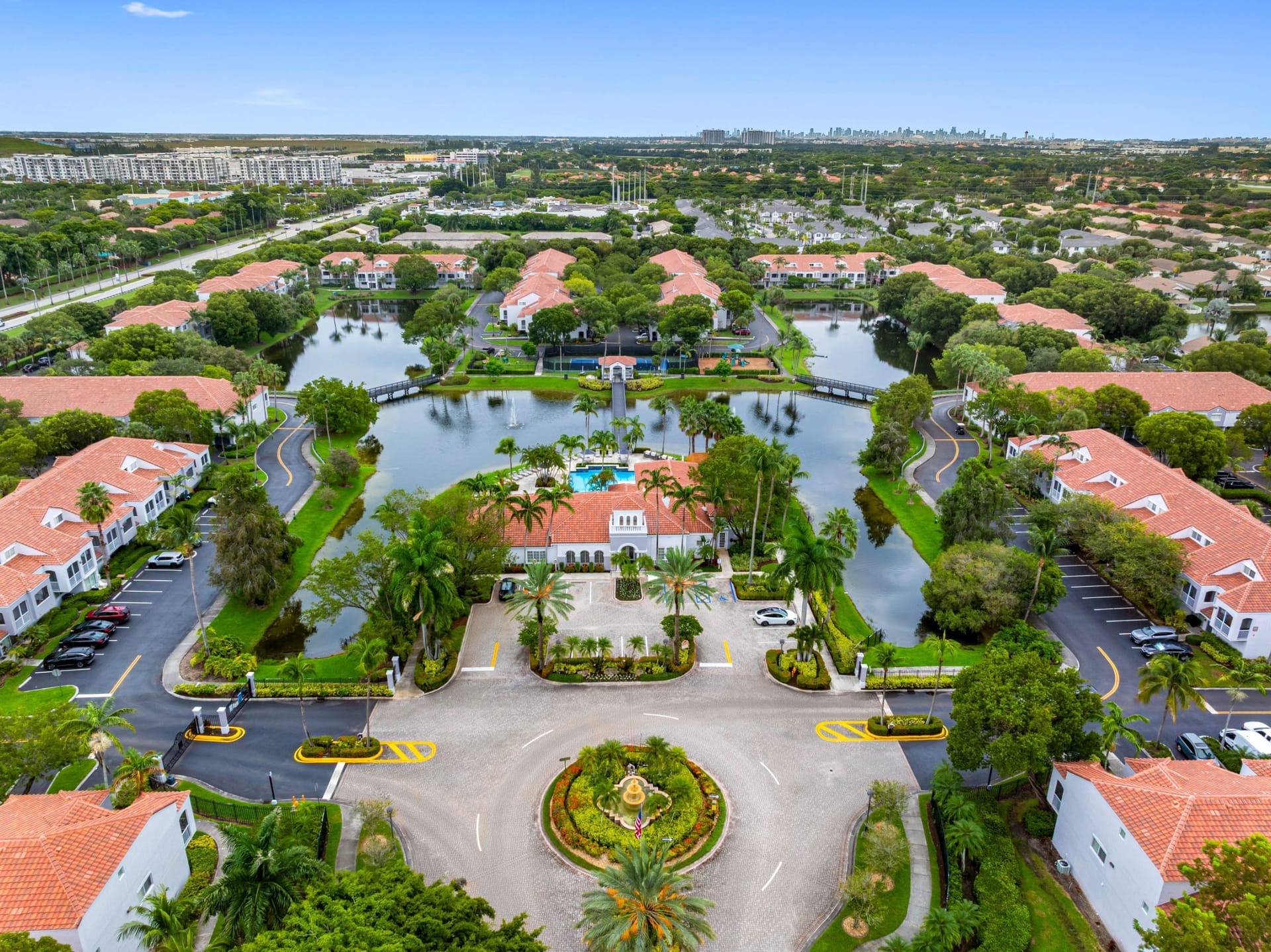Palms Of Doral Doral, FL — property exterior aerial photography by Delray Drones