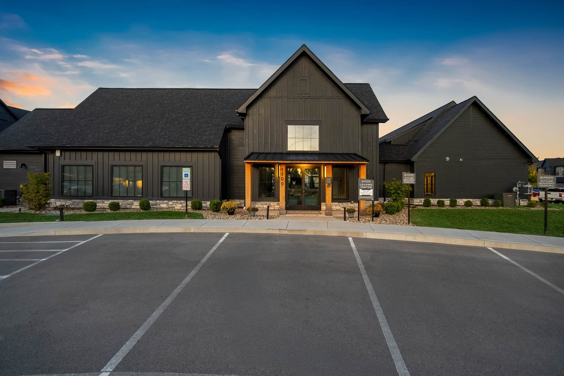 Prism At Diamond Ridge Moon Township, PA  — amenity space aerial photography by Delray Drones