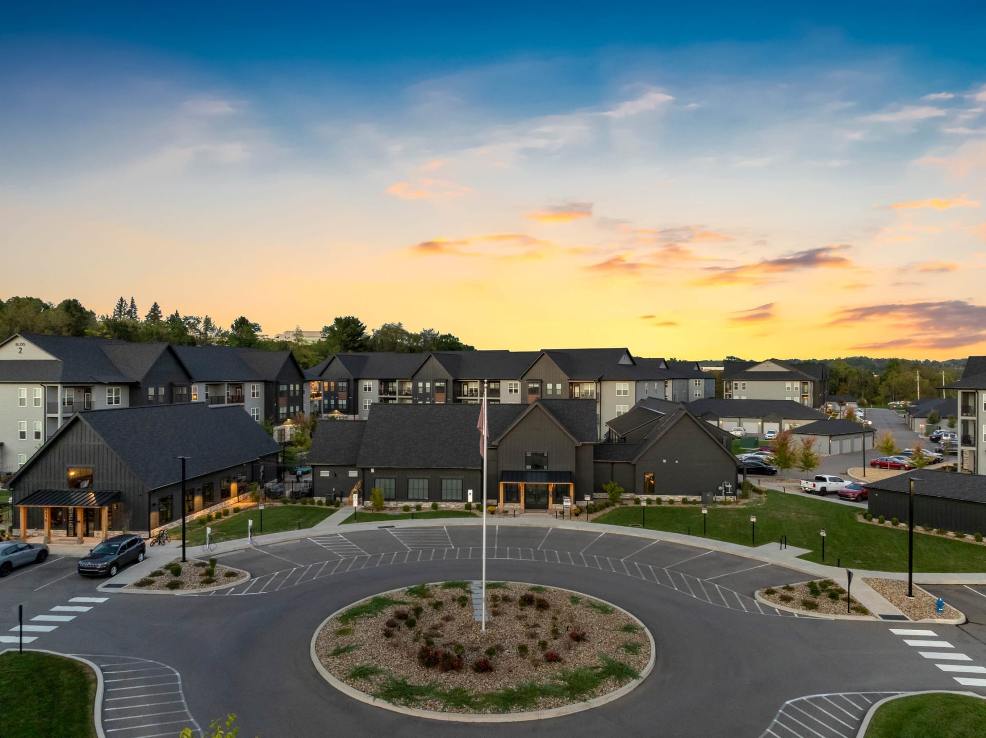 Prism At Diamond Ridge Moon Township, PA  — property exterior aerial photography by Delray Drones