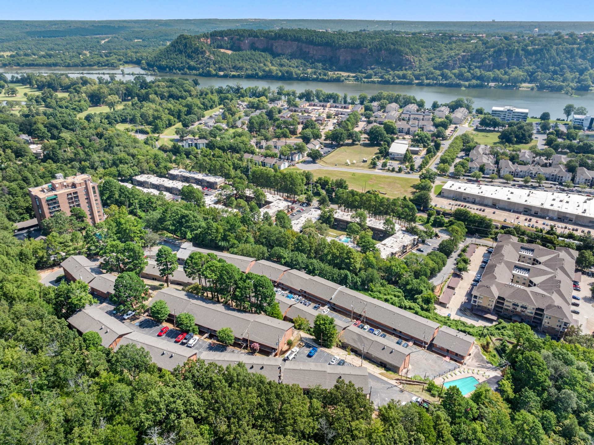 Prosper Riverdale- Little Rock, AR — site context aerial photography by Delray Drones