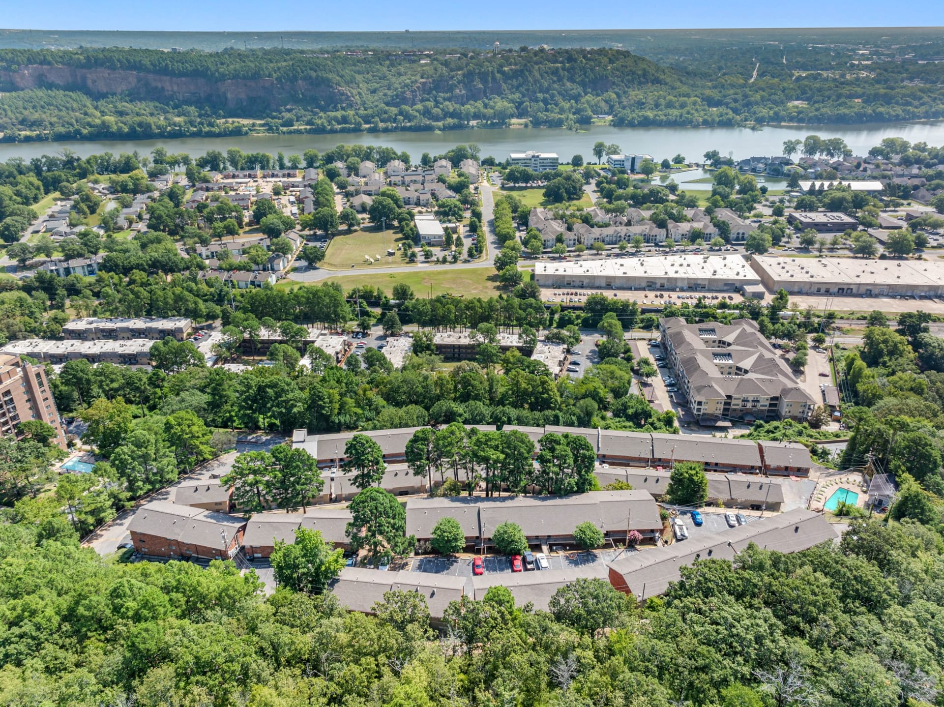 Prosper Riverdale- Little Rock, AR — lifestyle detail aerial photography by Delray Drones