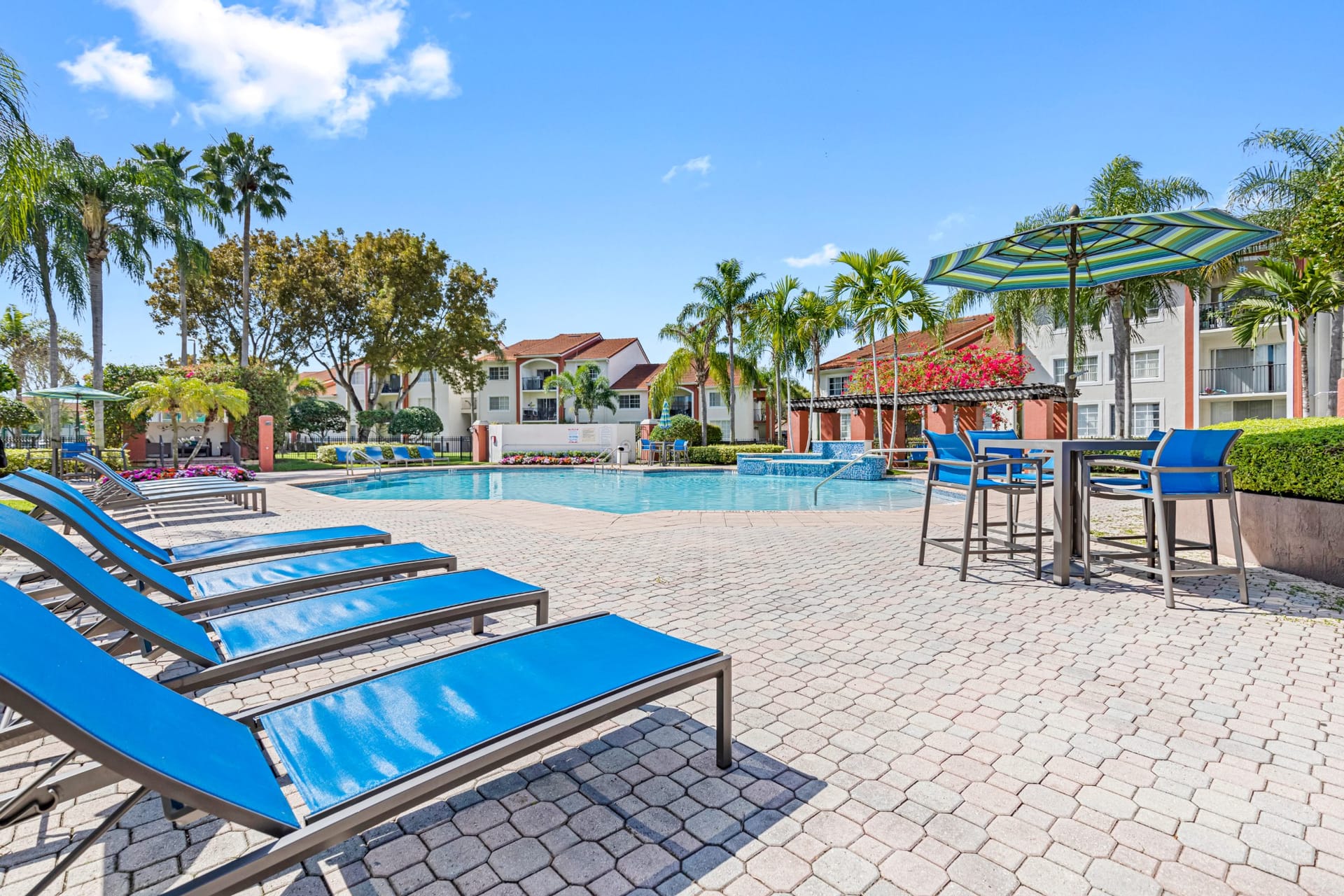 Sunset Gardens Miami, FL — lifestyle detail aerial photography by Delray Drones