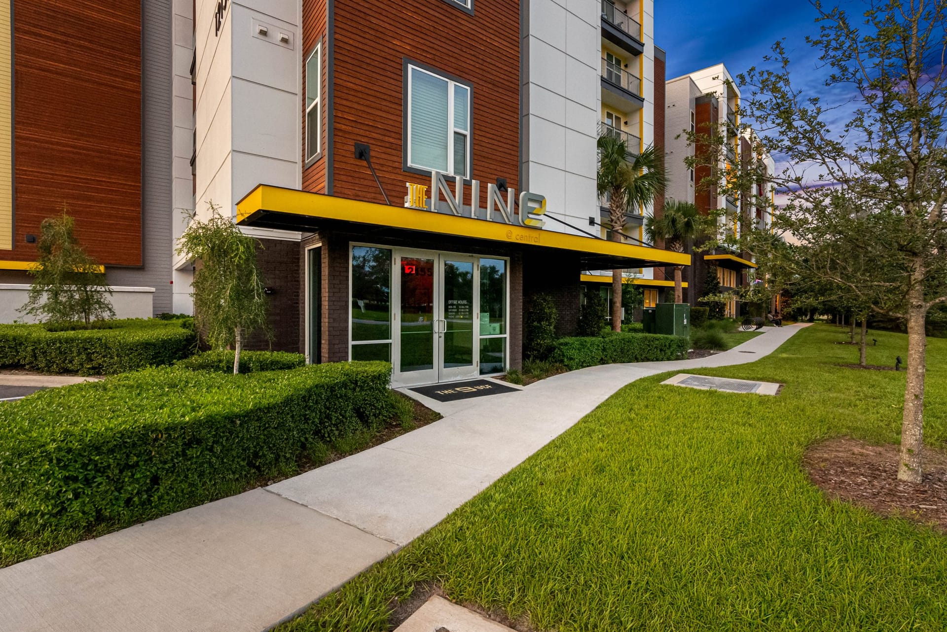 The 9 Ucf Orlando, FL — amenity space aerial photography by Delray Drones