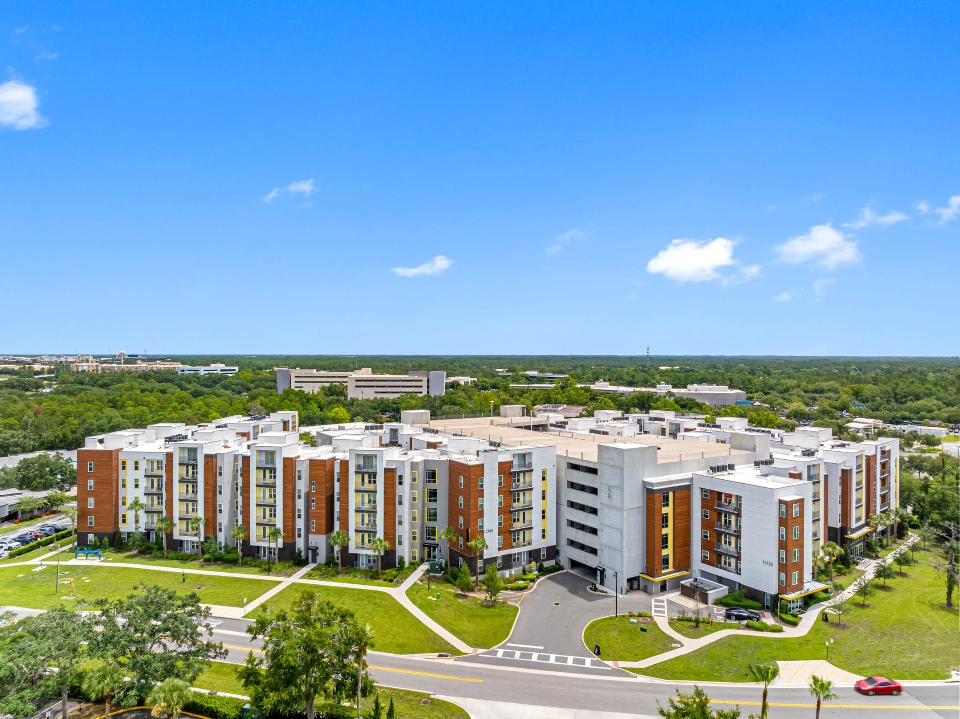 The 9 Ucf Orlando, FL — site context aerial photography by Delray Drones