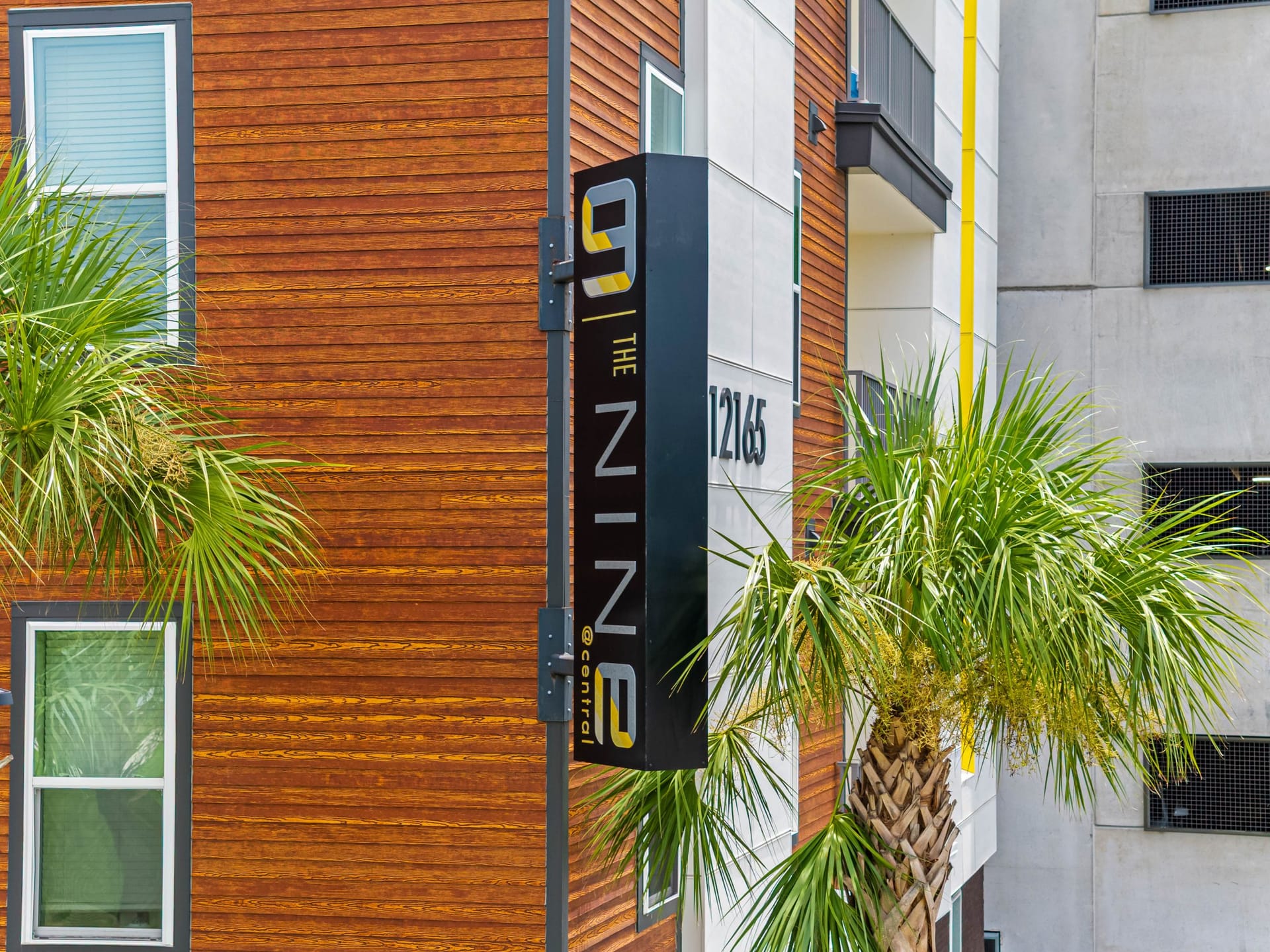 The 9 Ucf Orlando, FL — leasing center exterior aerial photography by Delray Drones