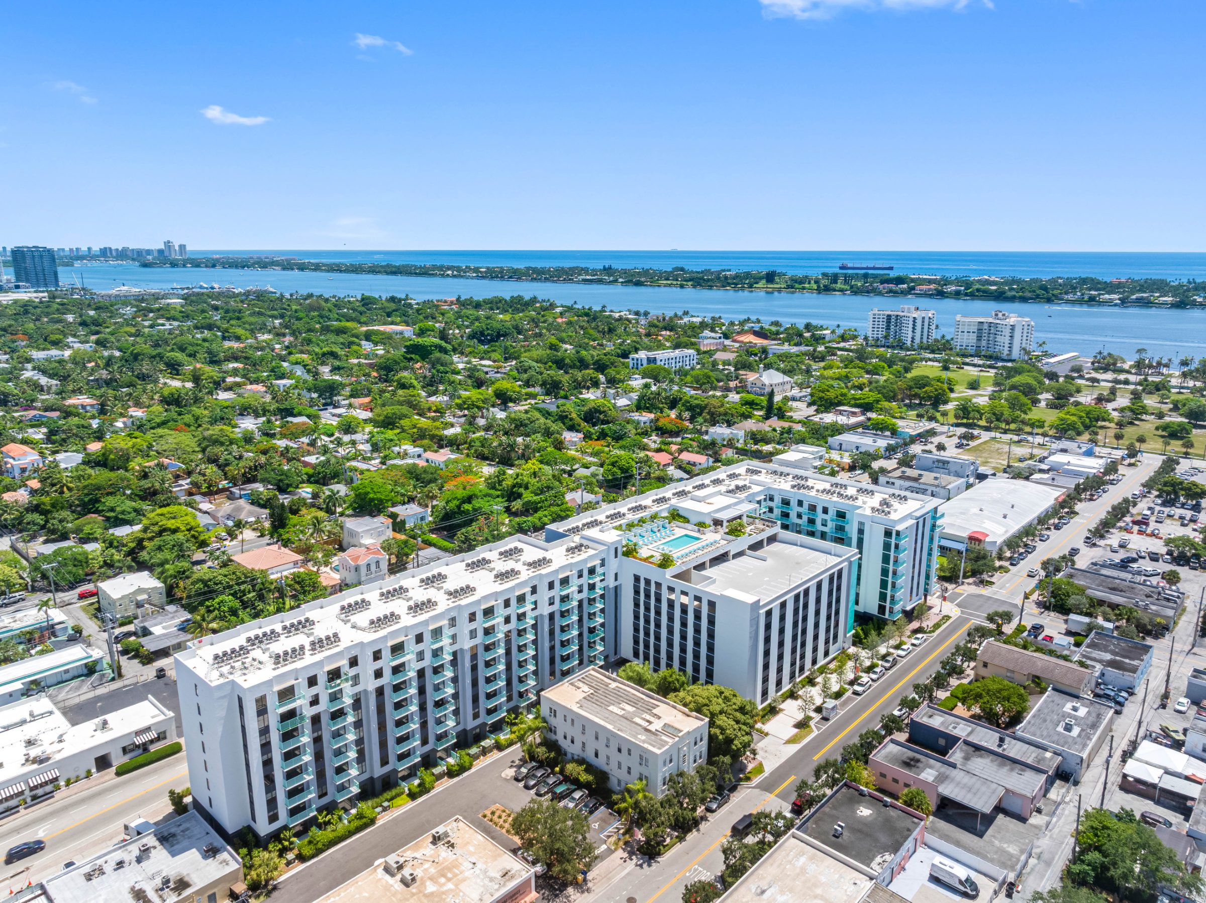 The Spruce  West Palm Beach, FL — property exterior aerial photography by Delray Drones